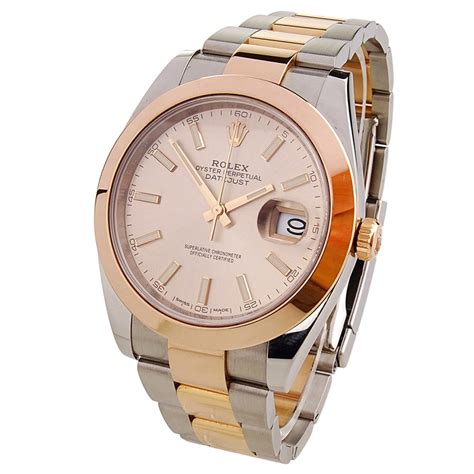 rolex oyster perpetual datejust rosa|Rolex rose gold Datejust price.